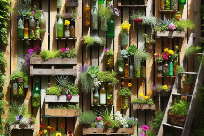 DIY Recycled Materials Vertical Garden: Reclaiming Wellness