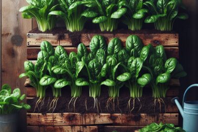 Vertical Veggies: Growing Nutritious Spinach in Your Kitchen Garden Wall